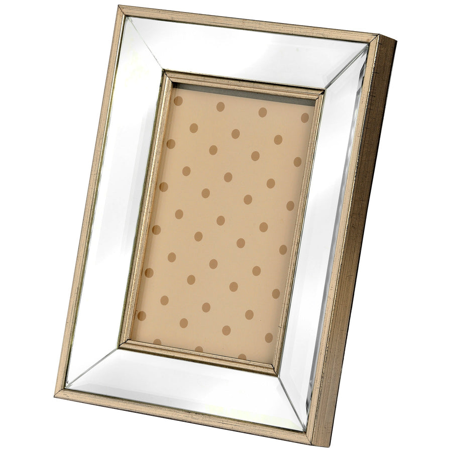 17124 - Coa Living Rectangle Mirror Bordered Photo Frame 5x7 - Coa Living