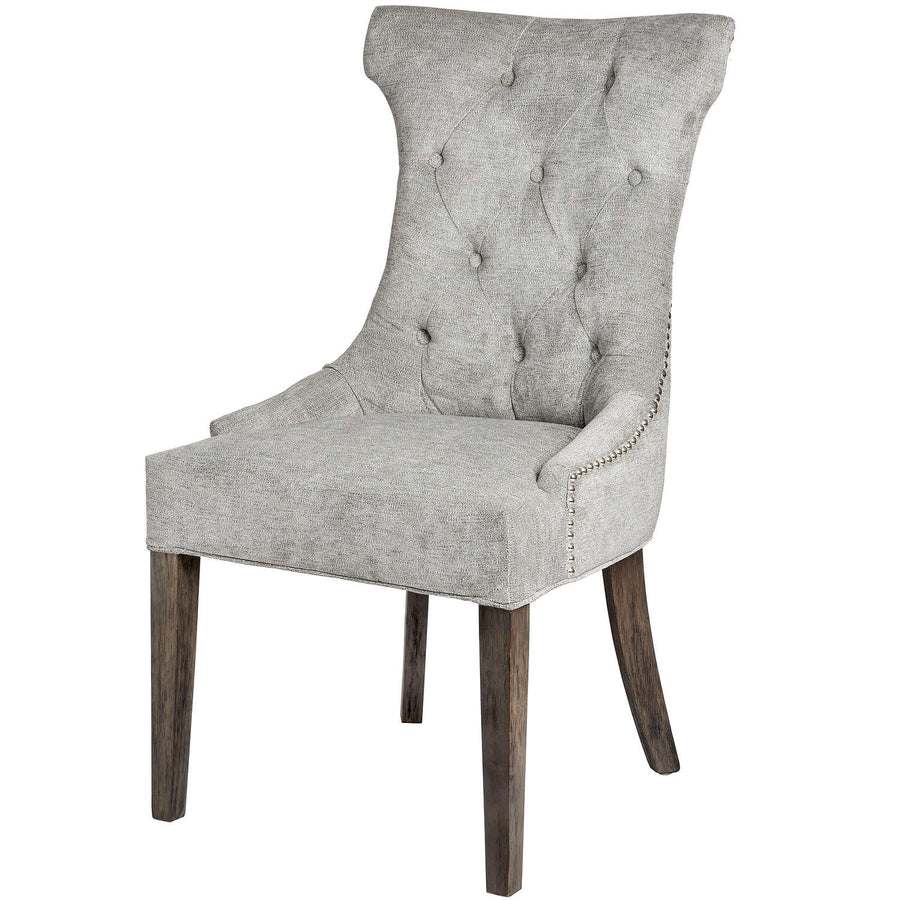 18333 - Coa Living Silver High Wing Ring Backed Dining Chair - Coa Living