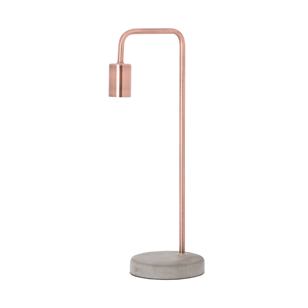 19503 - Coa Living Copper Industrial Lamp With Stone Base - Coa Living