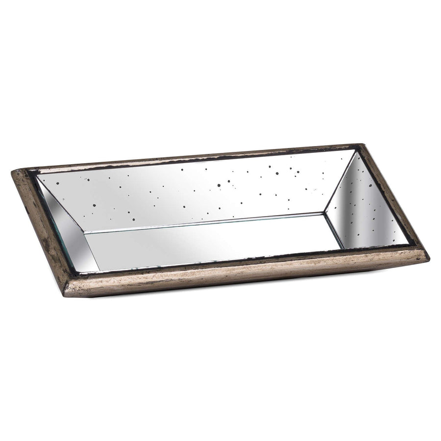 20311 - Coa Living Astor Distressed Mirrored Display Tray With Wooden Detailing - Coa Living