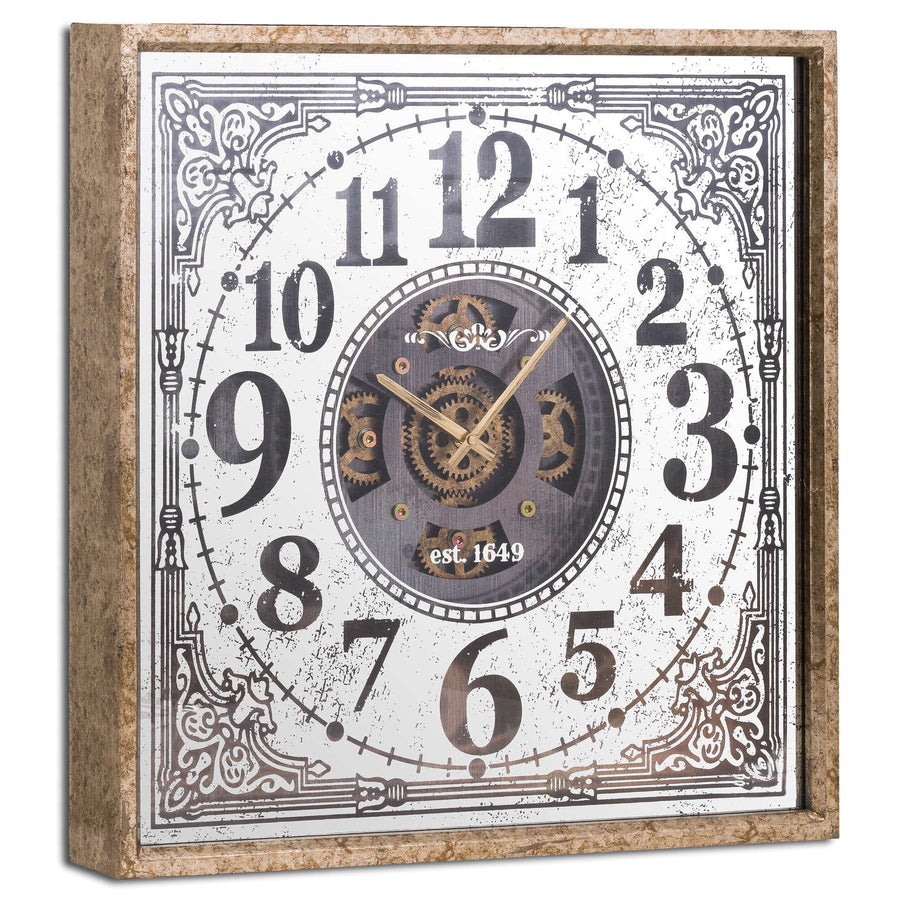 20315 - Coa Living Mirrored Moving Mechanism Wall Clock - Coa Living