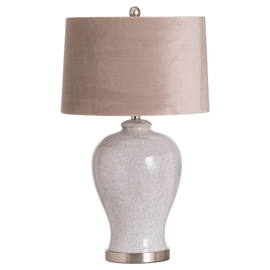 20704 - Coa Living Hadley Ceramic Table Lamp With Natural Shade - Coa Living