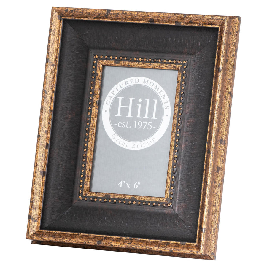 21562 - Coa Living Black Antique Gold Beaded 4X6 Photo Frame - Coa Living