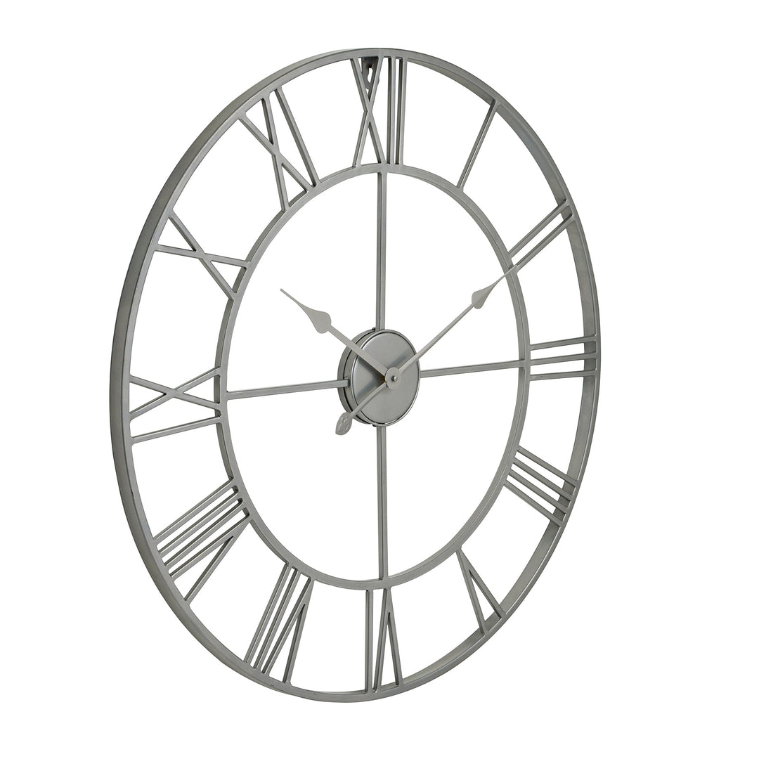 21622 - Coa Living Silver Skeleton Wall Clock - Coa Living