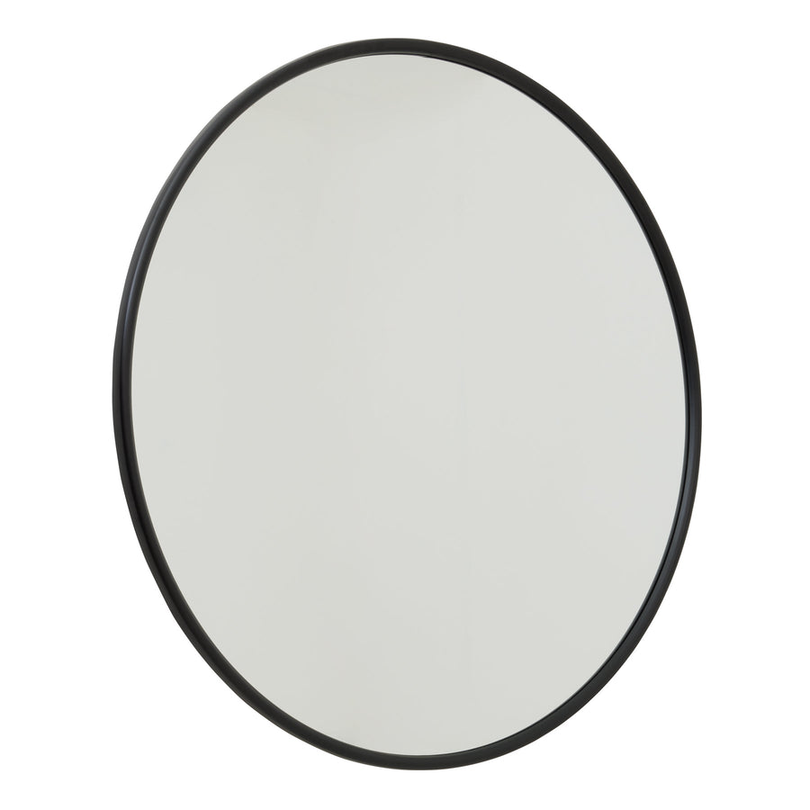 22483 - Coa Living Black Large Circular Metal Wall Mirror - Coa Living