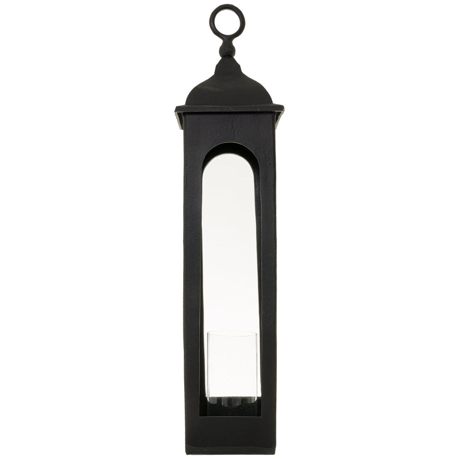 22566 - Coa Living Farrah Collection Black Cast Tall Loop Top Lantern - Coa Living