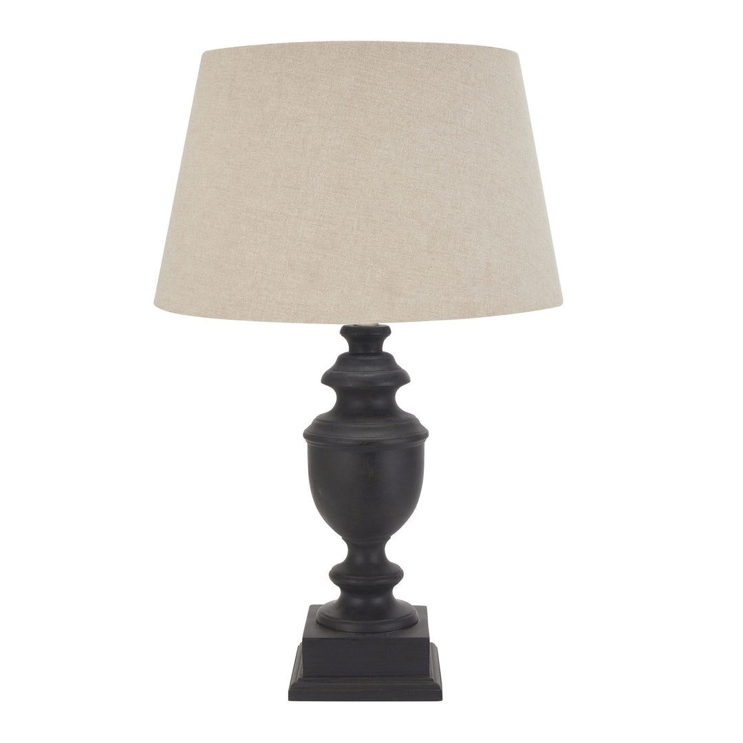 22666 - Coa Living Delaney Collection Grey Urn Lamp With Linen Shade - Coa Living