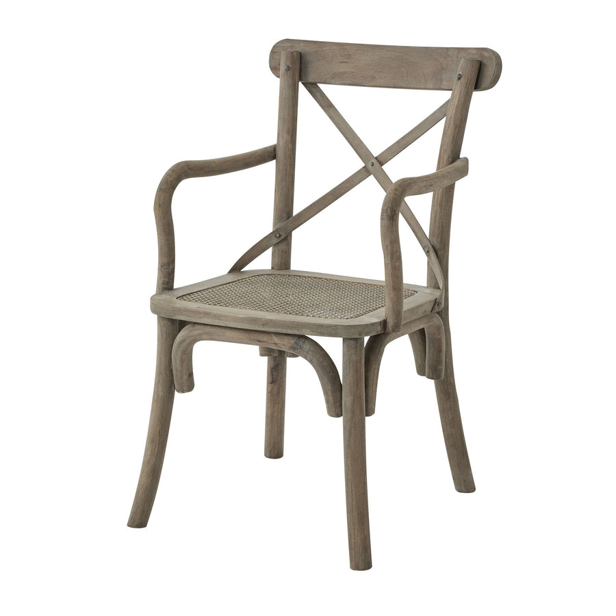 22699 - Coa Living Copgrove Collection Cross Back Carver Chair With Rush Seat - Coa Living