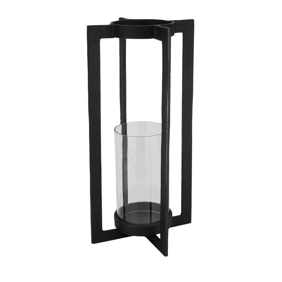 22788 - Coa Living Tall Black Hurricane Lantern - Coa Living