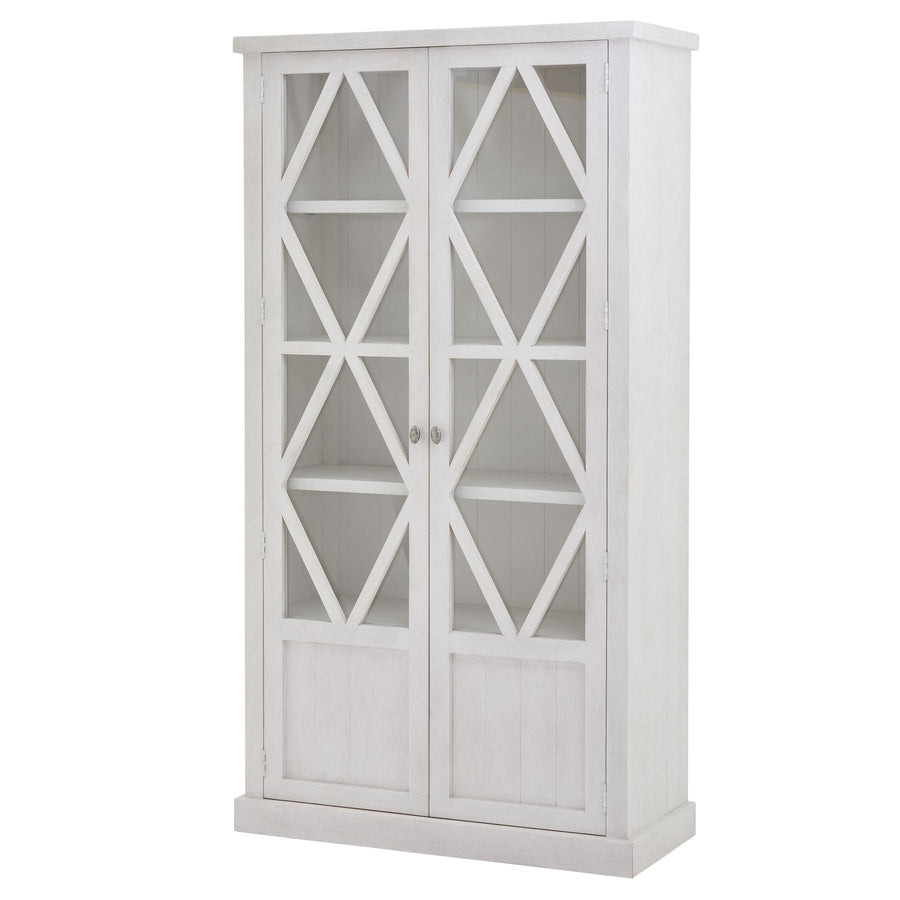 22919 - Coa Living Stamford Plank Collection Tall Display Cabinet - Coa Living