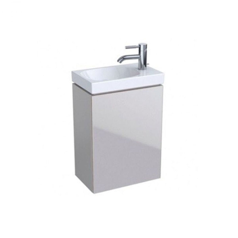 500607JL2 - CL - Geberit Acanto 40cm Compact Cloakroom Vanity Unit - Sand - Coa Living