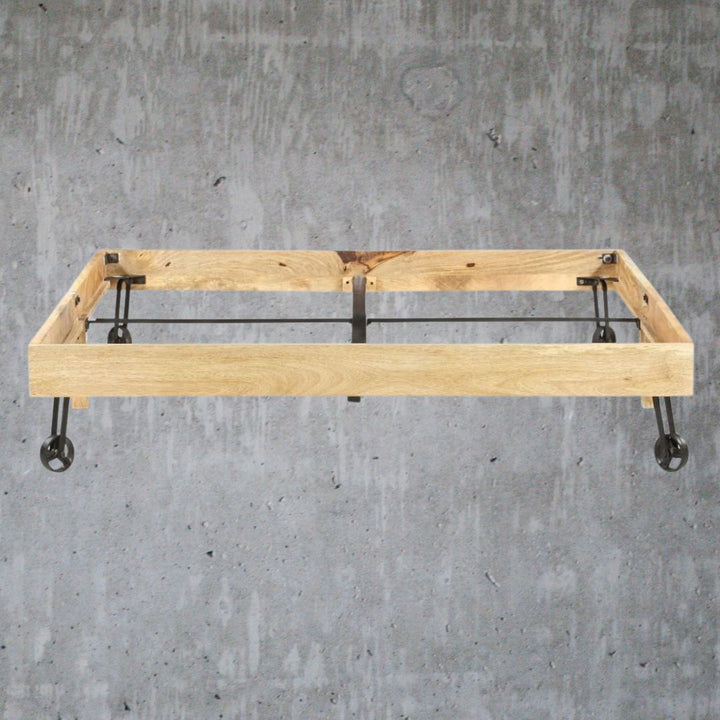 Legno Industrial Style Mango Wood Bed Frame in 5 Sizes