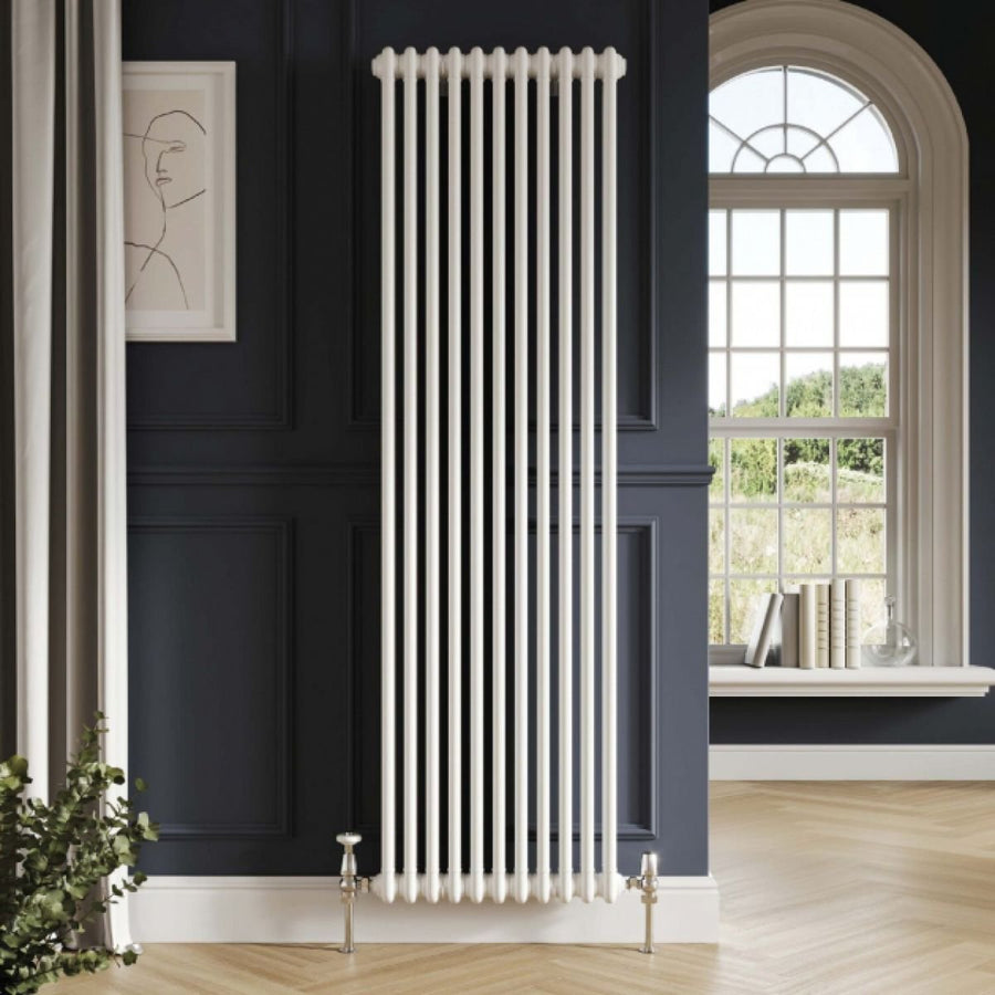 AM00384 - CL - Amara Column Designer Radiator 2 col 1500 x 425mm 9 Sections White - Coa Living