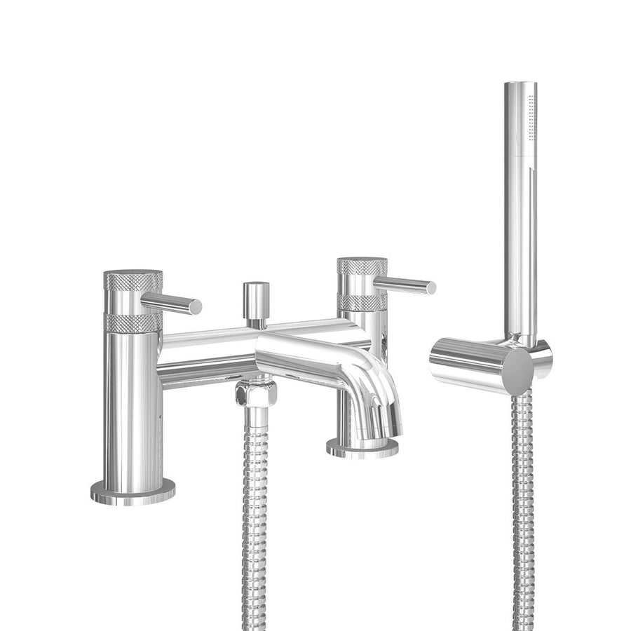 AM00562 - Amara Runswick Deck Mounted Bath Shower Mixer Tap in Chrome - Coa Living