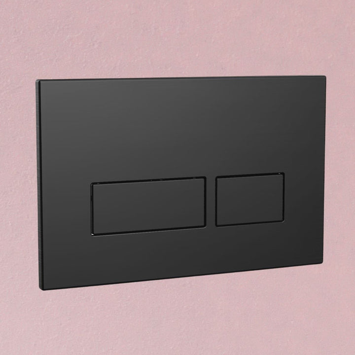 AM00660 - Amara Rectangular Flush Plate in Matt Black - Coa Living