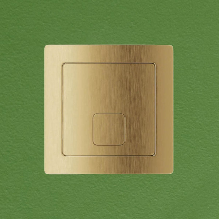 AM00682 - Amara Square Dual Flush Button in Brushed Brass - Coa Living