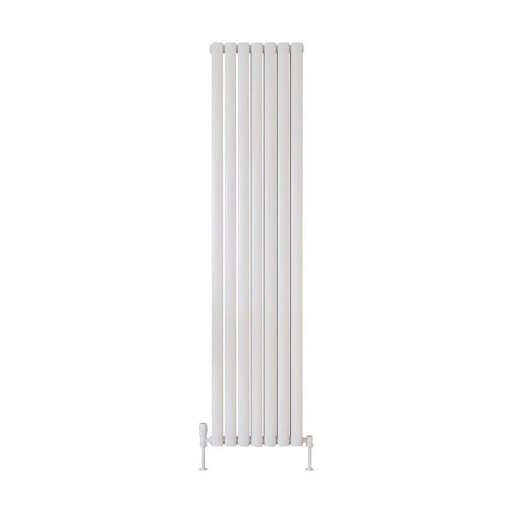 AM00959 - Amara Crumble Double Panel Vertical Radiator in White - Coa Living