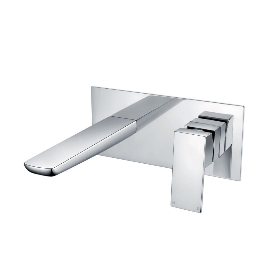 AM01926 - Amara Huby Wall Mounted Bath Mixer Tap in Chrome - Coa Living