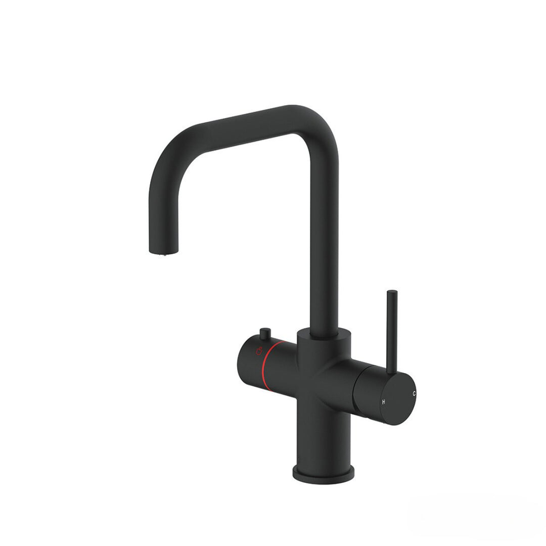 AM02141 - Amara Roecliffe U Spout Boiling Water Tap Pack in Black - Coa Living