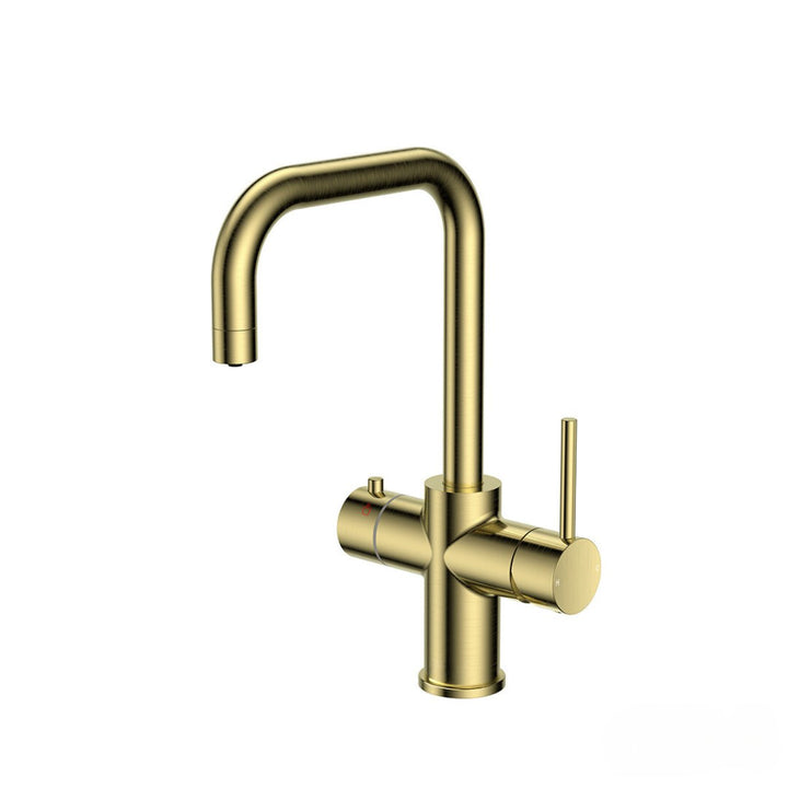 AM02142 - Amara Roecliffe U Spout Boiling Water Tap Pack in Brushed Brass - Coa Living