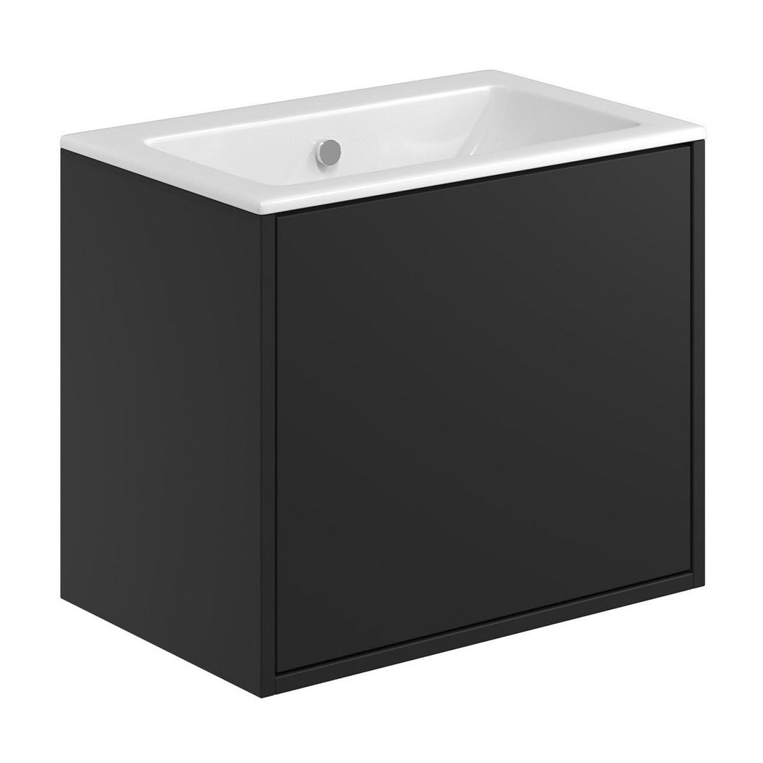 '- Amara Aysgarth 600mm Vanity Unit and Basin in Matt Black - Coa Living