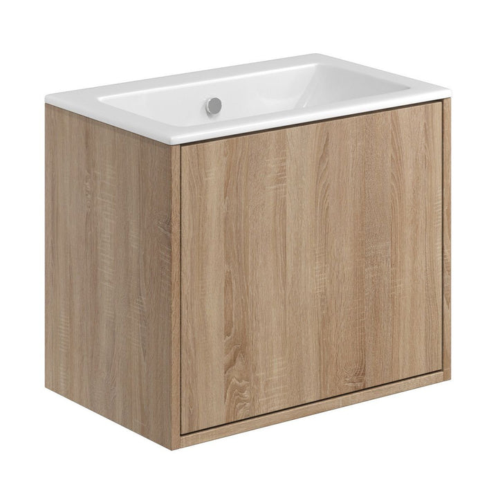 '- Amara Aysgarth 600mm Vanity Unit and Basin in Oak - Coa Living