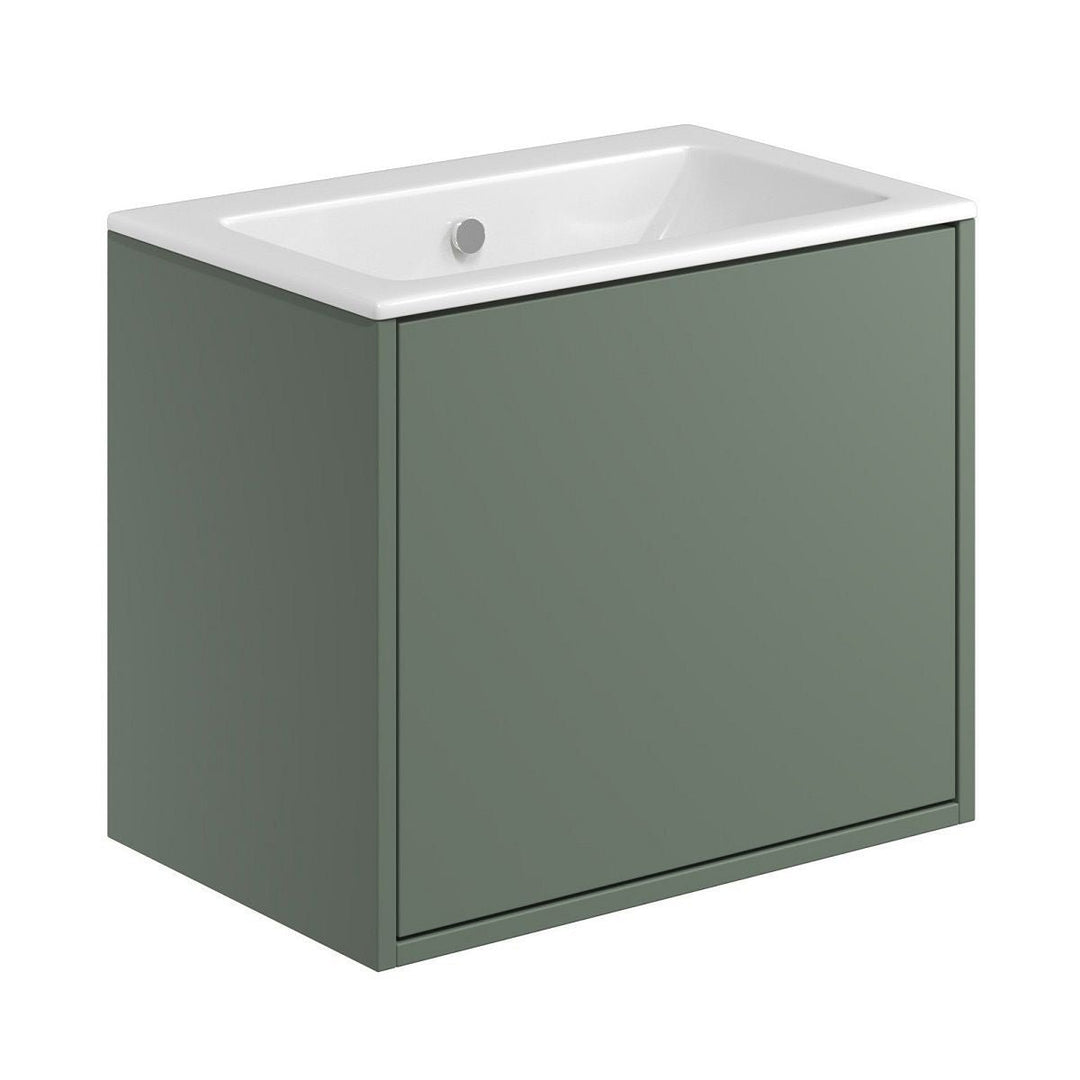 '- Amara Aysgarth 600mm Vanity Unit and Basin in Reed Green - Coa Living