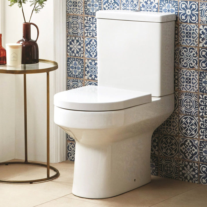 '- Amara Helmsley Comfort Height Open Back Close Coupled Toilet - Coa Living