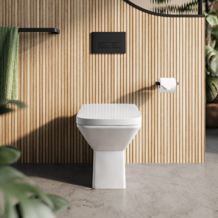 '- Amara Pateley Rimless Back To Wall Toilet & Soft Close Seat - Coa Living