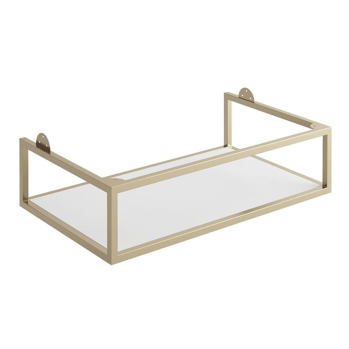 '- Amara Rosedale 600mm Vanity Unit and Basin in Matt White and Brass - Coa Living