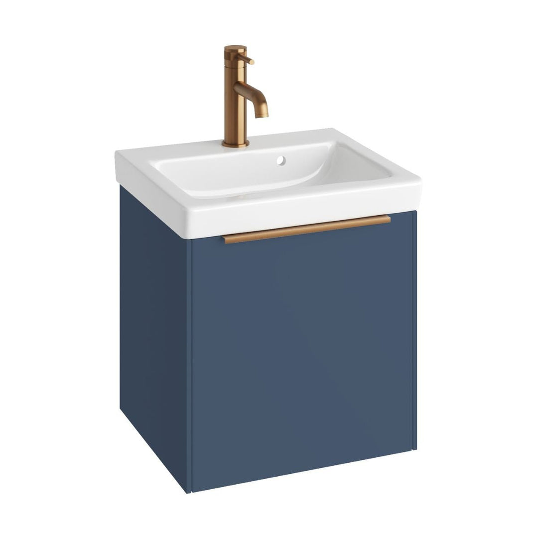 AURA0001 - Aura Skye 45cm Cloakroom Vanity Unit and Basin in Ocean Blue - Coa Living