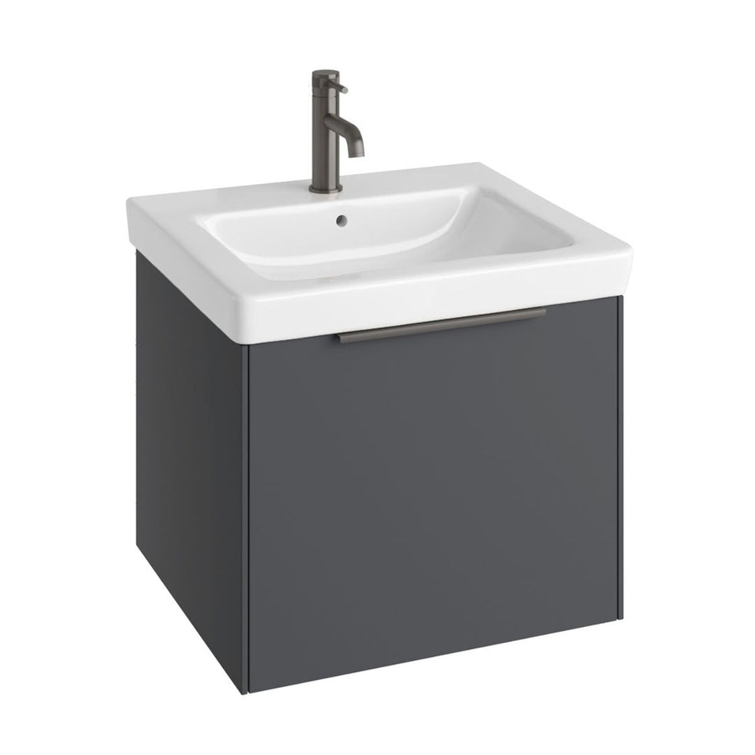 AURA0021 - Aura Skye 55cm Vanity Unit and Basin in Matt Anthracite - Coa Living