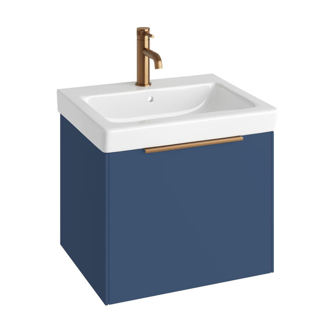 AURA0027 - Aura Skye 55cm Vanity Unit and Basin in Ocean Blue - Coa Living