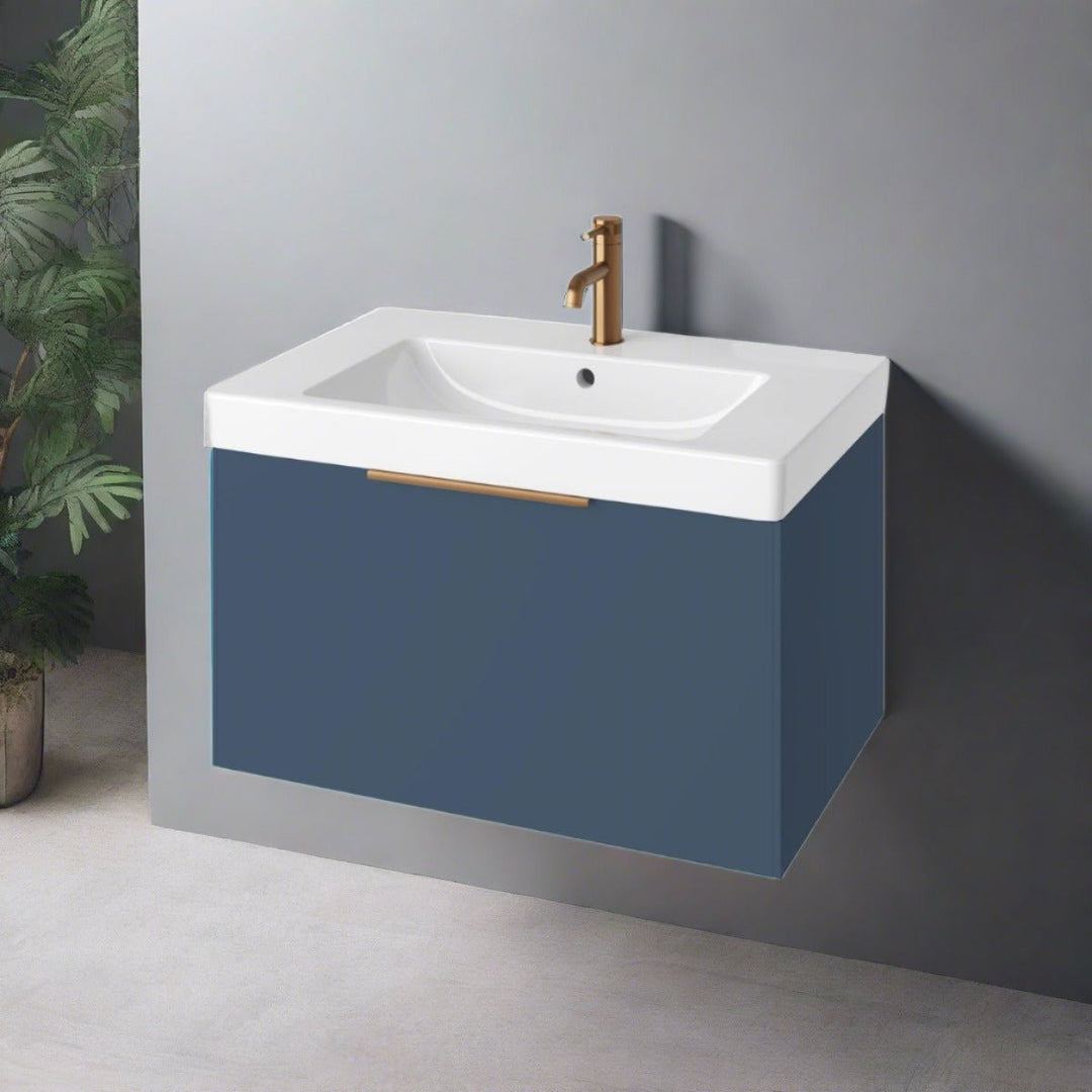 AURA0029 - Aura Skye 80cm Vanity Unit and Basin in Ocean Blue - Coa Living