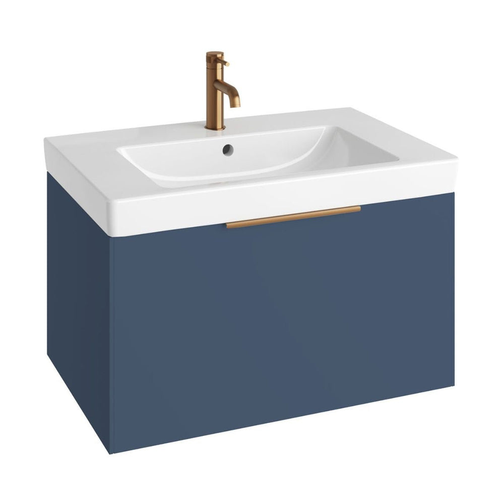 AURA0029 - Aura Skye 80cm Vanity Unit and Basin in Ocean Blue - Coa Living