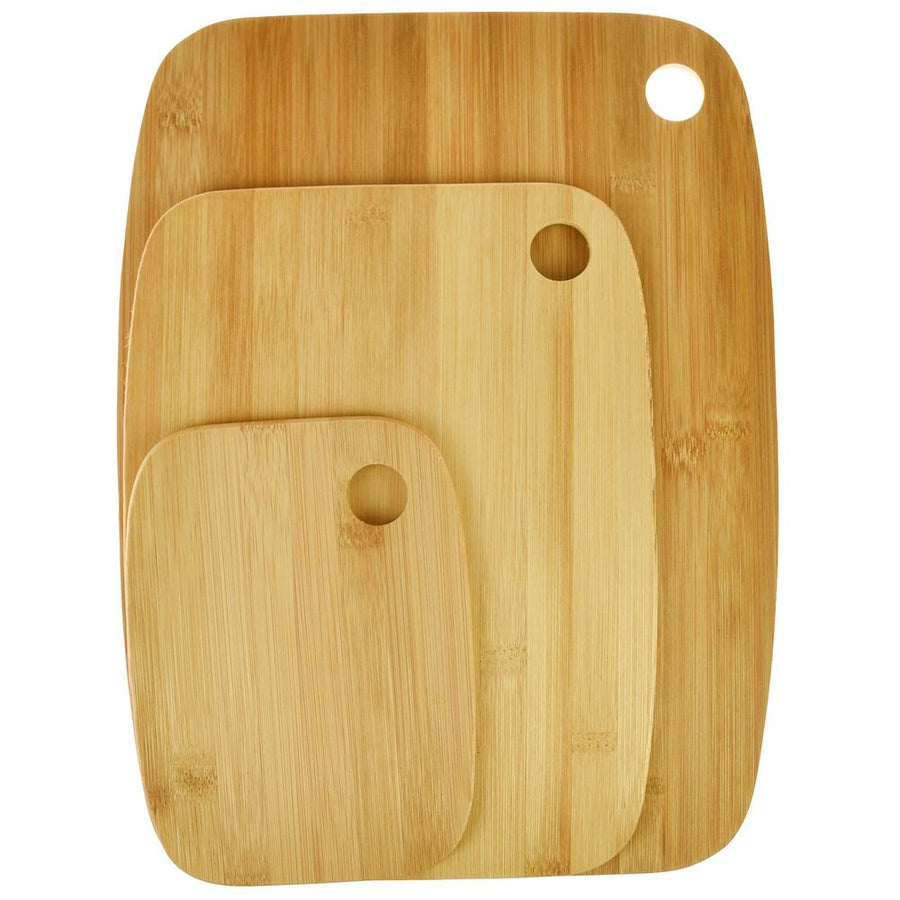 DGI - 5105 - Bamboo Chopping Board Set Solid Wooden Cutting Serving Platter Kitchen Food - Coa Living