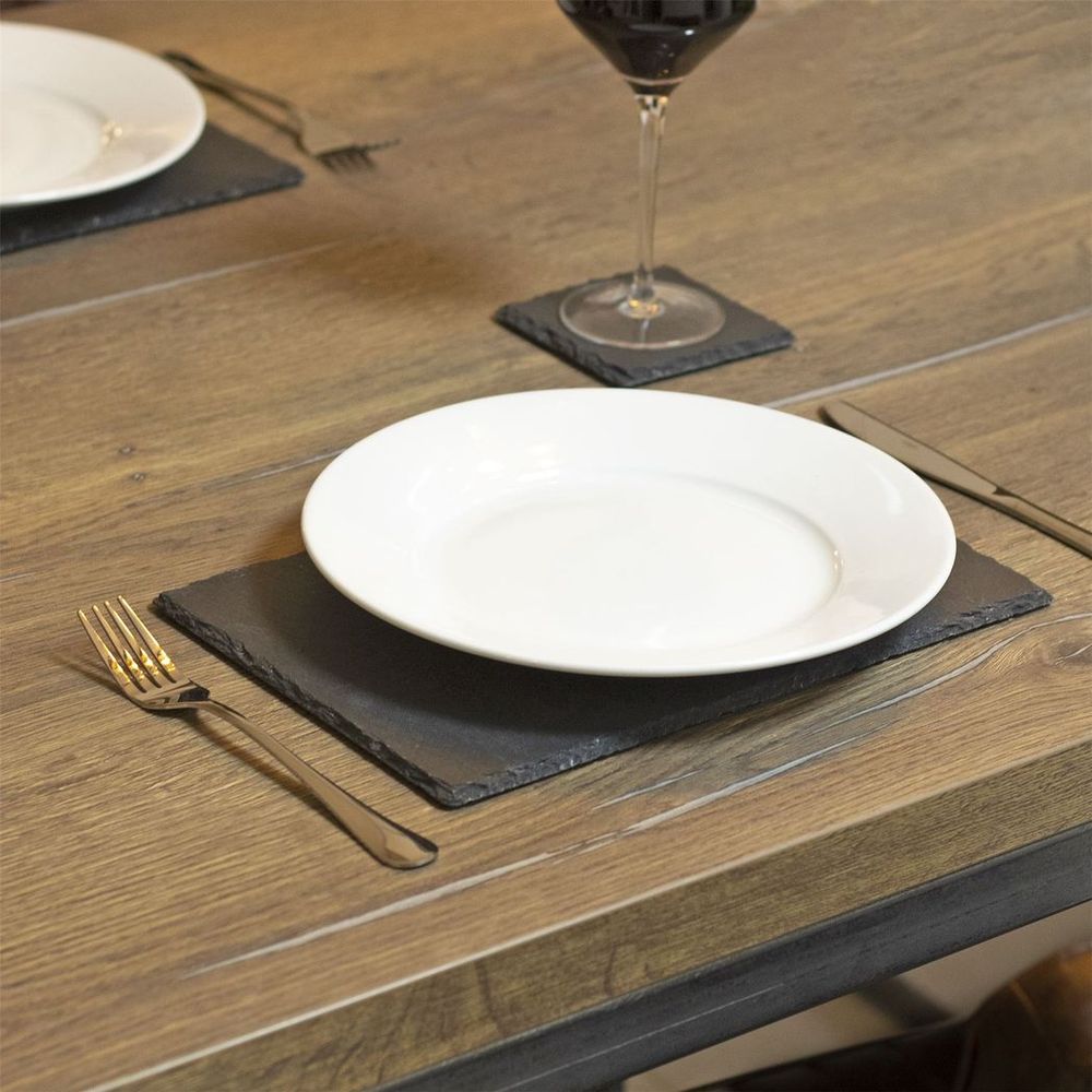 S0671145045 - Savora Slate Placemats and Coasters - 16pc - Coa Living