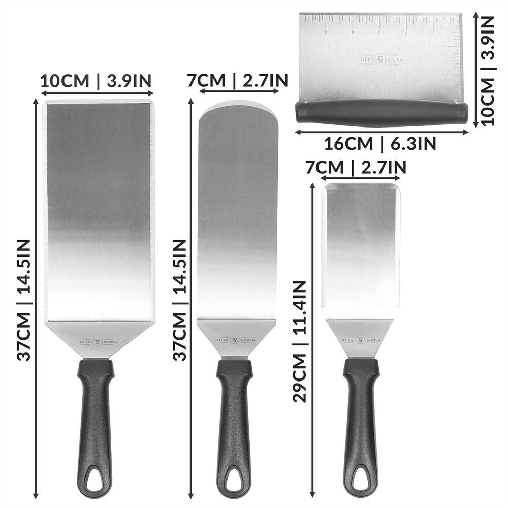 S0671145235 - 4pc. Stainless Steel Spatula Set | M&W - Coa Living