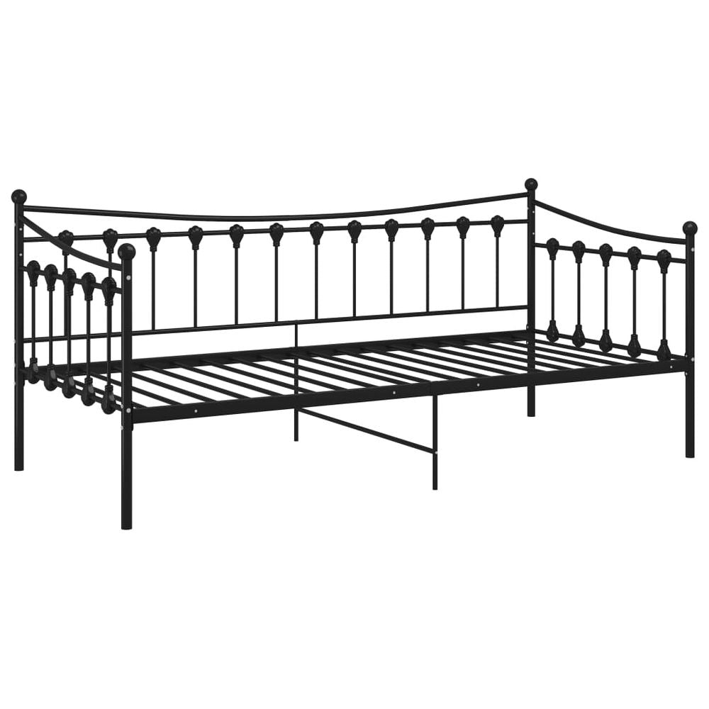 S0671169903 - Sofa Bed Frame Black Metal 90x200 cm - Coa Living