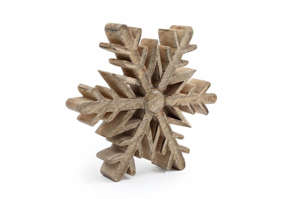 S0671228631 - Wooden Snowflake Decoration - Coa Living