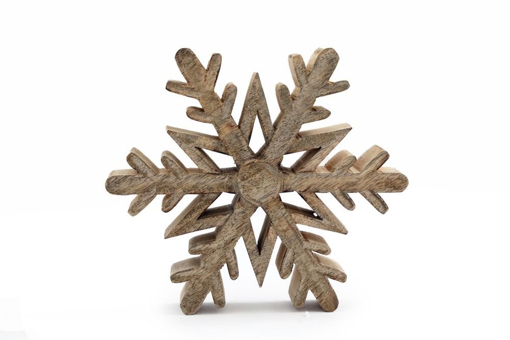 S0671228631 - Wooden Snowflake Decoration - Coa Living