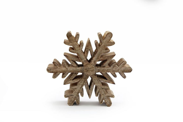 S0671228657 - Wooden Snowflake Decoration Small - Coa Living