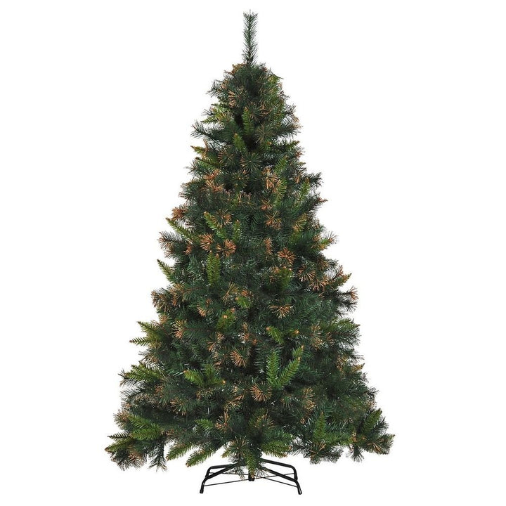 S0671255986 - HOMCOM 6FT Pre - Lit Christmas Tree Artificial Spruce Tree Holiday D�cor Stand - Coa Living