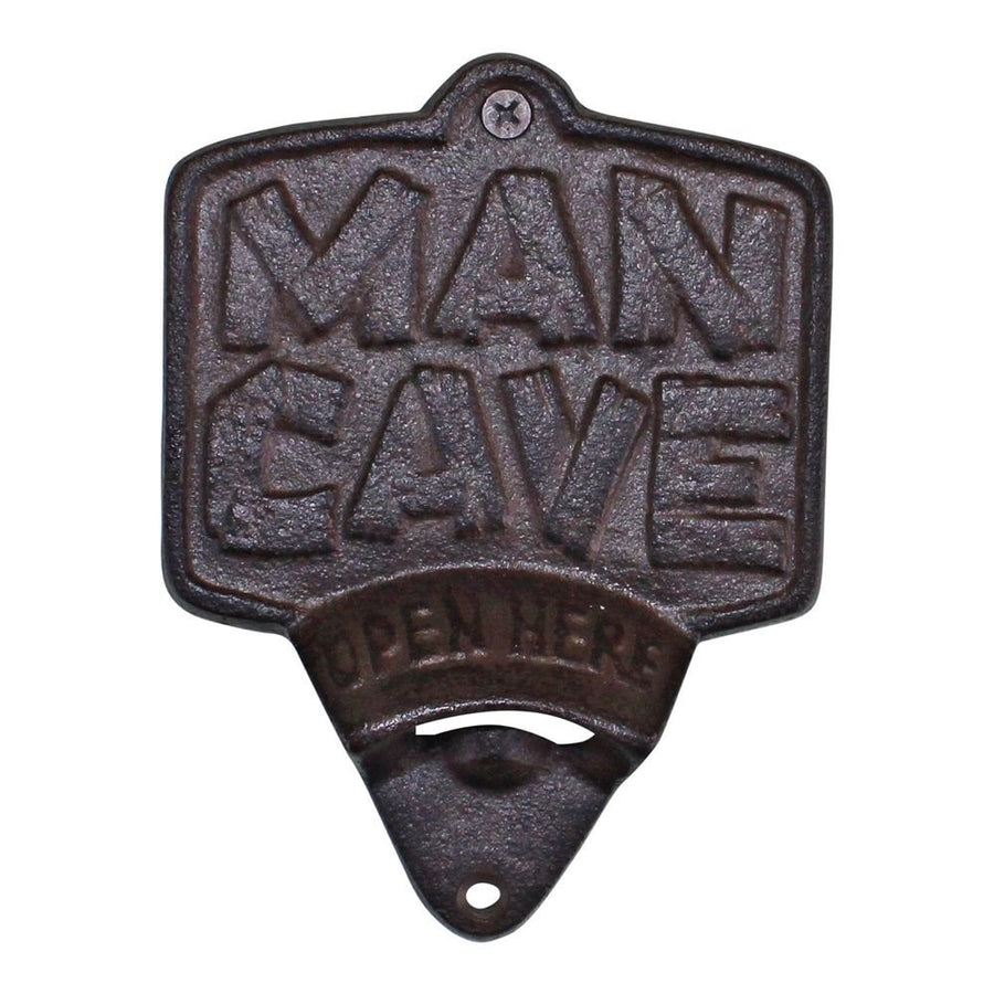 S0671346770 - Cast Iron Wall Mounted Man Cave Bottle Opener - Coa Living