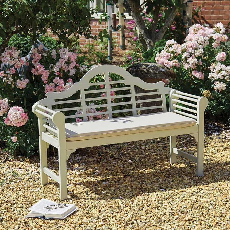 S0671362526 - Lutyens Style Bench - White - Coa Living