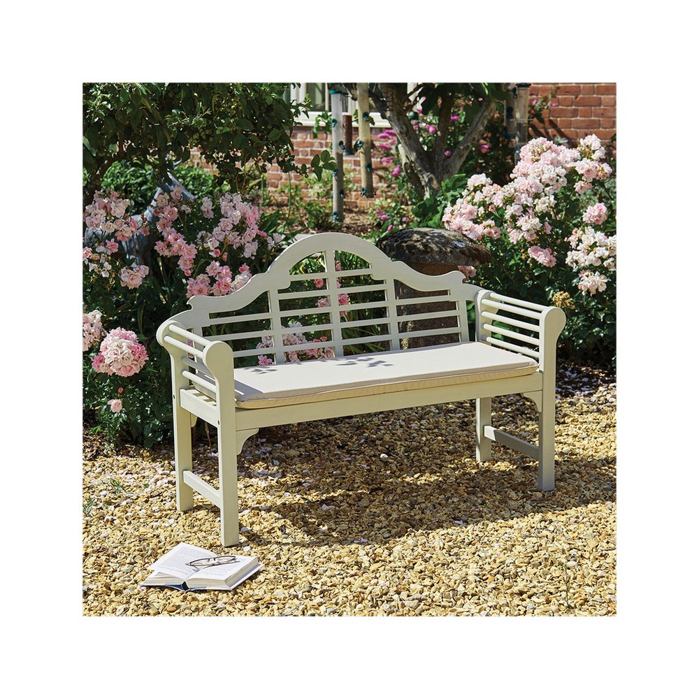 S0671362526 - Lutyens Style Bench - White - Coa Living