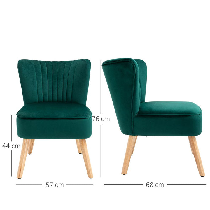 S0671383450 - Velvet Accent Chair - Green Occasional Tub Chair for Living Room and Bedroom - Coa Living