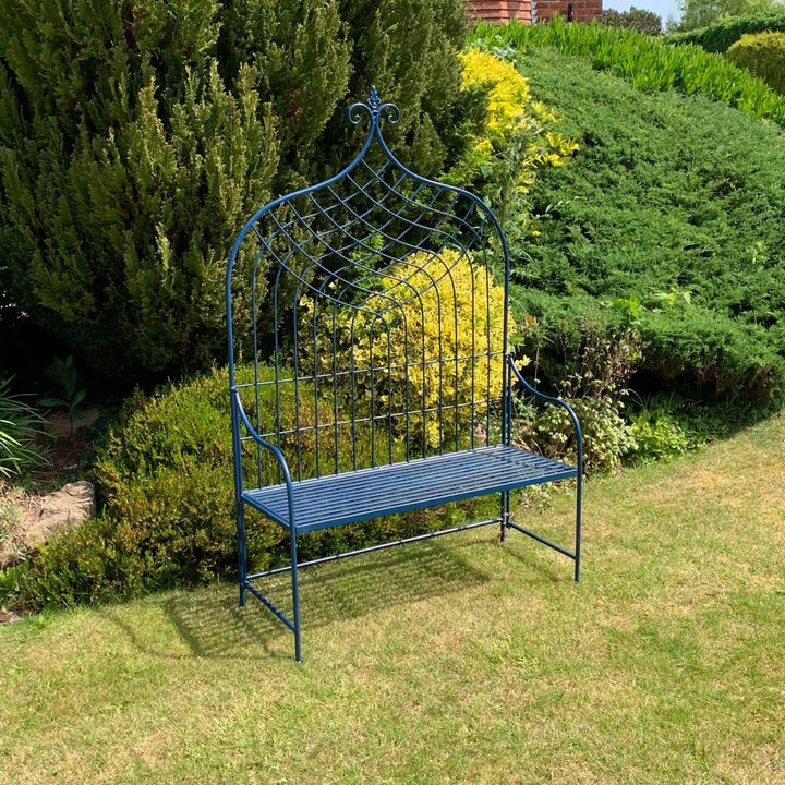 S0671444643 - Elegant 180cm Blue Garden Bench | Outdoor Seating Solution - Coa Living