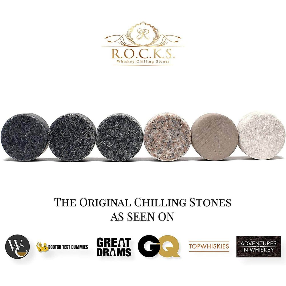 S0671504658 - R.O.C.K.S Whiskey Stones The Connoisseur's Set - Signature Glass Edition - Coa Living