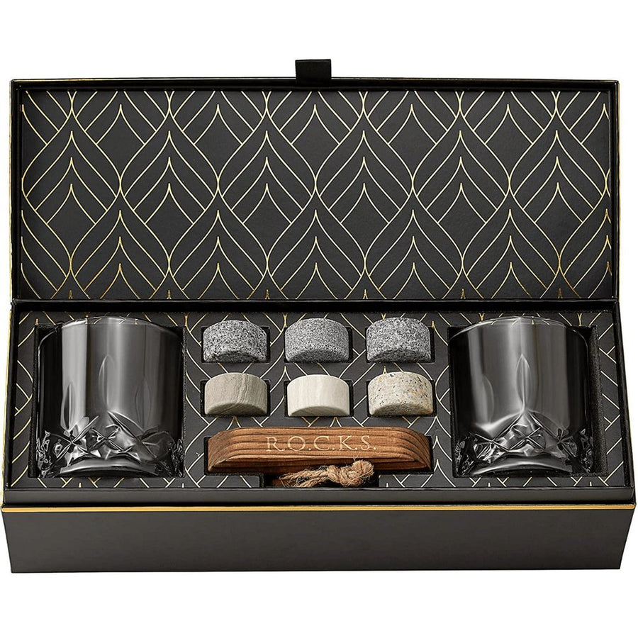 S0671504658 - R.O.C.K.S Whiskey Stones The Connoisseur's Set - Signature Glass Edition - Coa Living